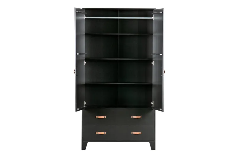 Wickam Oppbevaringsskap 98x190 cm - Svart - Oppbevaring - Skap - Oppbevaringsskap