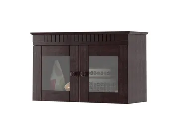 Overskap Loft24 Vegghengslet skap Cubrix 2 dører Havana/lakk Brun - Oppbevaring - Skap - Oppbevaringsskap