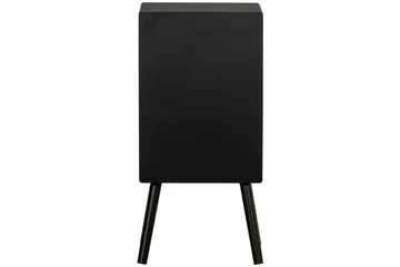 Ozzy High Nattbord 36 cm med Oppbevaring og Skuffer i Tre - Svart - Møbler - Bord - Avlastningsbord & sidobord - Sengebord & nattbord
