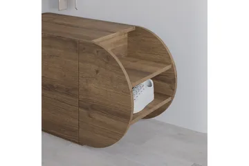 Pozy Skoskap 110 cm - Brun - Oppbevaring - Skap - Oppbevaringsskap