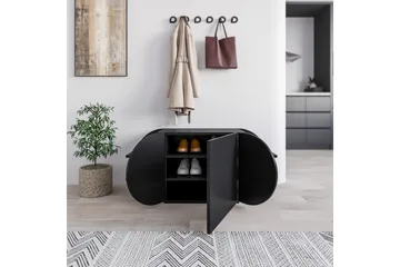 Pozy Skoskap 110 cm - Svart - Oppbevaring - Skap - Oppbevaringsskap