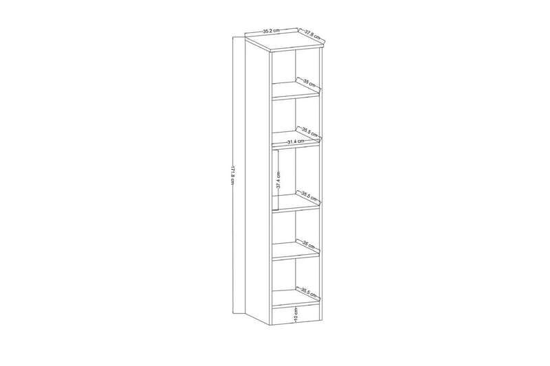 Ranko Høyskap 171,8 cm - Hvit - Oppbevaring - Skap - Oppbevaringsskap