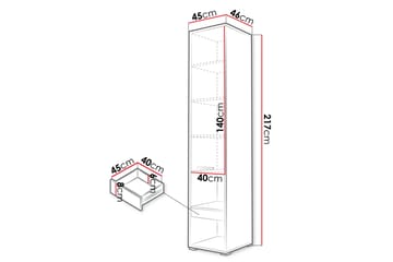Rauk Highboard - Grå - Oppbevaring - Skap - Oppbevaringsskap