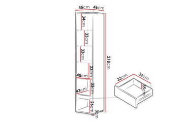 Rauk Highboard - Hvit - Oppbevaring - Skap - Oppbevaringsskap