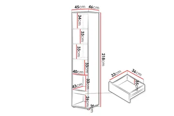 Rauk Highboard - Hvit - Oppbevaring - Skap - Oppbevaringsskap