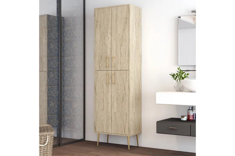 Retzow Highboard - Beige - Oppbevaring - Skap - Oppbevaringsskap