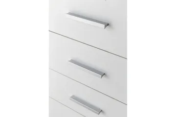 Rullecontainer Wohnling 4 skuffer med hjul, oppbevaringsbrett, foliert sponplate, moderne stil Hvit - Hvit - Oppbevaring - Oppbevaringsmøbler - Kommode - Skuffeseksjon