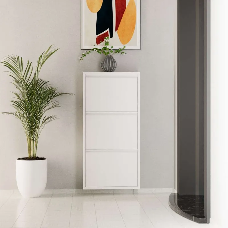 Rylanis skoskap 50x103 cm - Hvit - Oppbevaring - Skap - Oppbevaringsskap