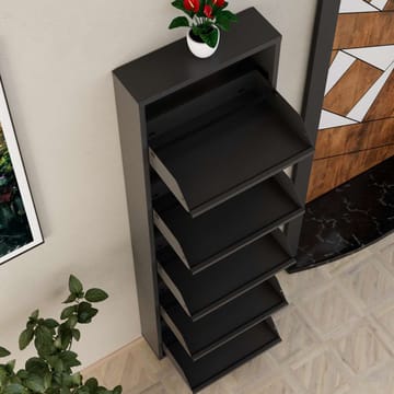 Rylanis skoskap 50x169 cm - Antrasitt - Oppbevaring - Skap - Oppbevaringsskap