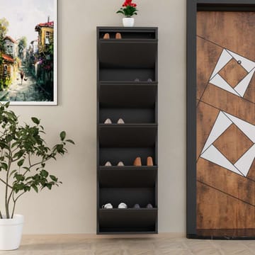 Rylanis skoskap 50x169 cm - Antrasitt - Oppbevaring - Skap - Oppbevaringsskap