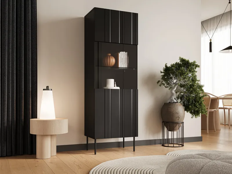 Rynlin Vitrineskap 180 cm - Oppbevaring - Skap - Vitrineskap