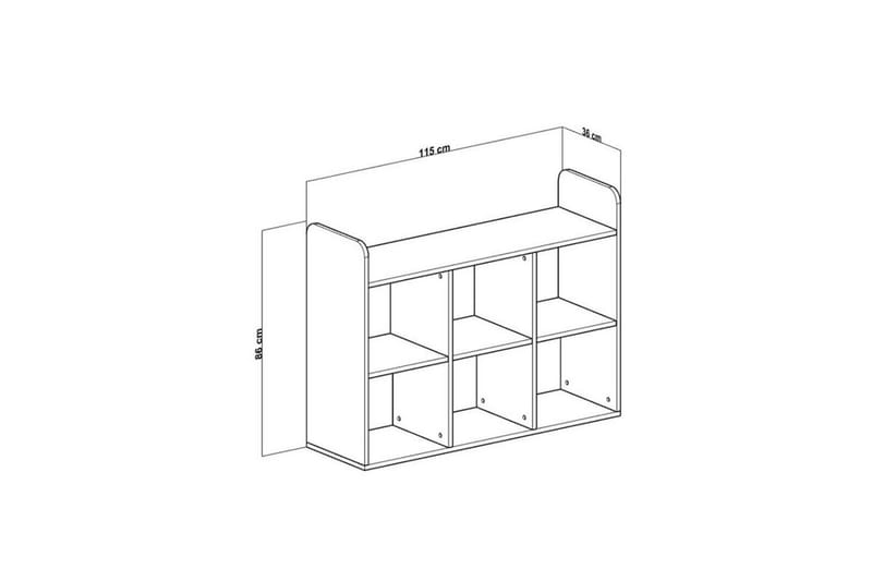 Sakarya Highboard - Hvit - Oppbevaring - Skap - Oppbevaringsskap