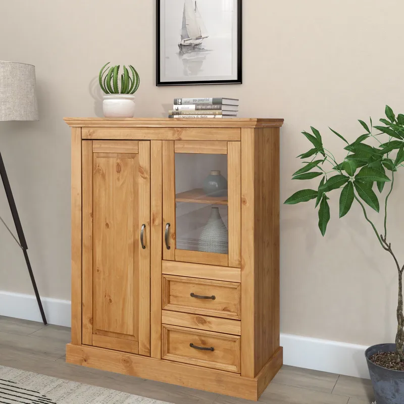 Selma Høyskap 100x120 cm, Beiset/vokset