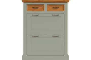 Selma Skoskap 90x115 cm - Grønn - Oppbevaring - Skap - Oppbevaringsskap