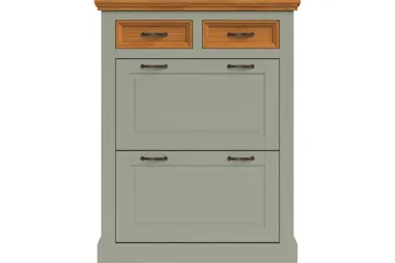 Selma Skoskap 90x115 cm - Grønn - Oppbevaring - Skap - Oppbevaringsskap