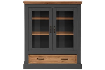 Selma Vitrineskap 100x120 cm - Grå - Oppbevaring - Skap - Vitrineskap