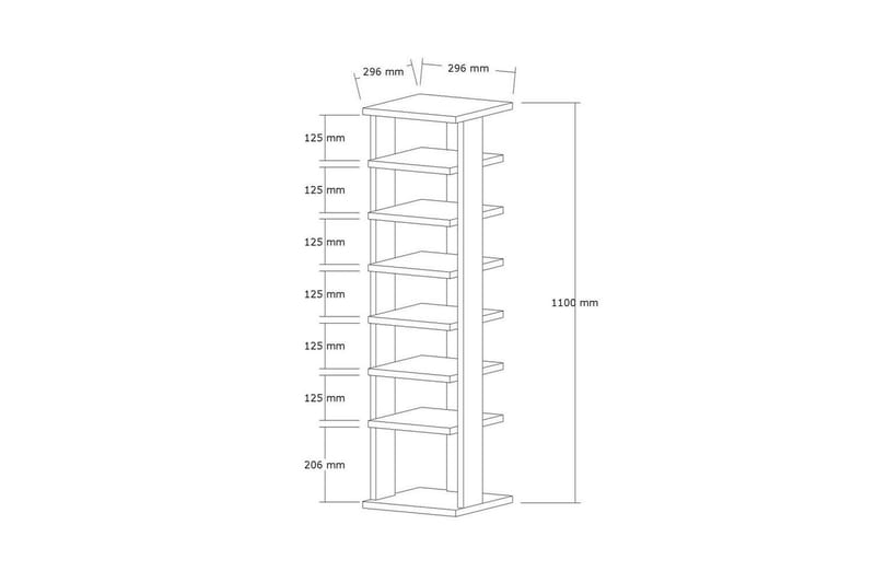 Seynor Skoskap 29,6 cm - Eik - Oppbevaring - Skap - Oppbevaringsskap