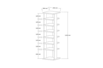 Seynor Skoskap 29,6 cm - Hvit - Oppbevaring - Skap - Oppbevaringsskap