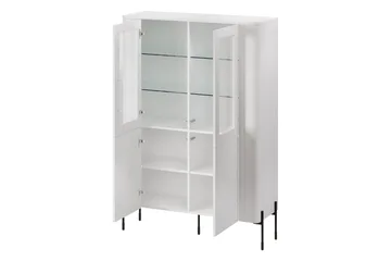 Sherie Vitrineskap 110x160 cm - Beige - Oppbevaring - Skap - Vitrineskap