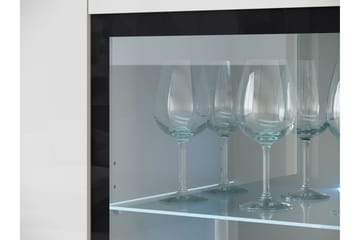 Sherie Vitrineskap 120x104 cm - Brun - Oppbevaring - Skap - Vitrineskap