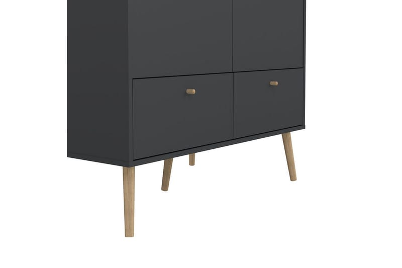 Shinta Garderobskap 99x200 cm - Grå - Oppbevaring - Skap - Oppbevaringsskap