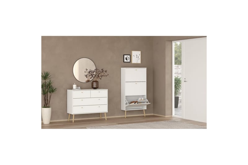 Shinta Skoskap 70 cm - Hvit - Oppbevaring - Skap - Oppbevaringsskap