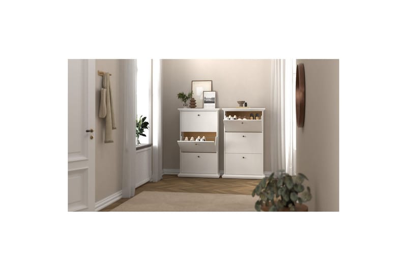 Shoiba Skoskap 78 cm - Hvit - Oppbevaring - Skap - Oppbevaringsskap