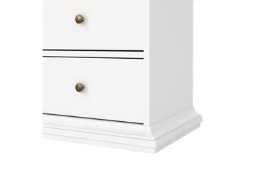 Shoiba Vitrineskap 96x201 cm - Hvit - Oppbevaring - Skap - Vitrineskap