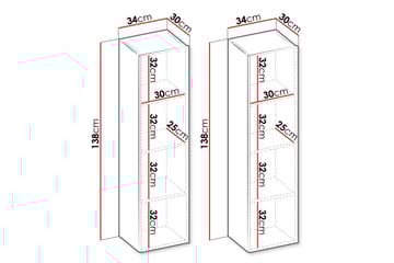Sigma Highboard - Beige - Oppbevaring - Skap - Oppbevaringsskap