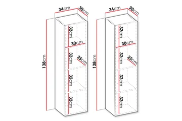 Sigma Highboard - Beige - Oppbevaring - Skap - Oppbevaringsskap