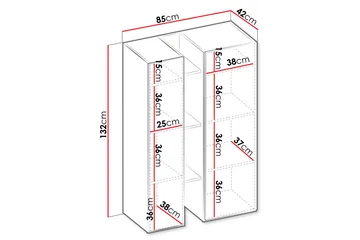 Sigma Highboard - Hvit - Oppbevaring - Skap - Oppbevaringsskap