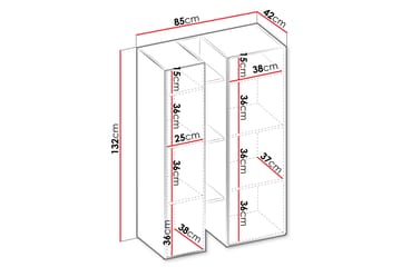 Sigma Highboard - Hvit - Oppbevaring - Skap - Oppbevaringsskap