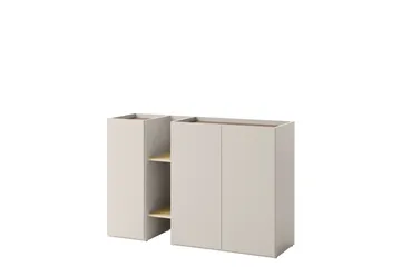 Sigma Highboard - Lys Grå/Beige - Oppbevaring - Skap - Oppbevaringsskap