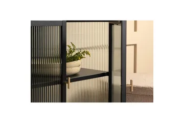 Skap Garis Lav Svart - Oppbevaring - Skap - Vitrineskap