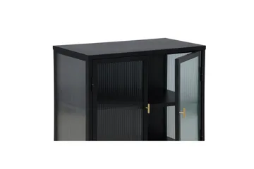 Skap Garis Lav Svart - Oppbevaring - Skap - Vitrineskap