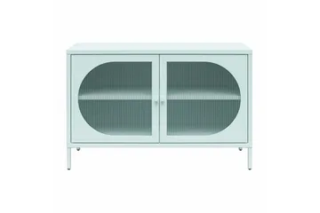 Skap Luna 100x40x64 cm, Himmelblå - 100x40x64 cm, Himmelblå - Oppbevaring - Skap - Vitrineskap