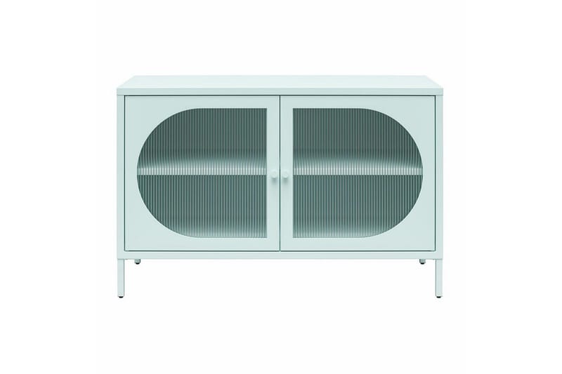Skap Luna 100x40x64 cm, Himmelblå - 100x40x64 cm, Himmelblå - Oppbevaring - Skap - Vitrineskap