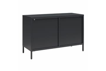 Skap Luna 100x40x64 cm, Svart - 100x40x64 cm, Svart - Oppbevaring - Skap - Vitrineskap