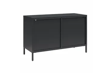 Skap Luna 100x40x64 cm, Svart - 100x40x64 cm, Svart - Oppbevaring - Skap - Vitrineskap