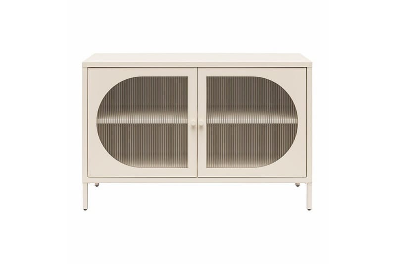 Skap Luna 100x40x64 cm, Pergament - 100x40x64 cm, Pergament - Oppbevaring - Skap - Vitrineskap