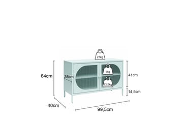 Skap Luna 100x40x64 cm, Pergament - 100x40x64 cm, Pergament - Oppbevaring - Skap - Oppbevaringsskap - Sikkerhetsskap - Medisinskap