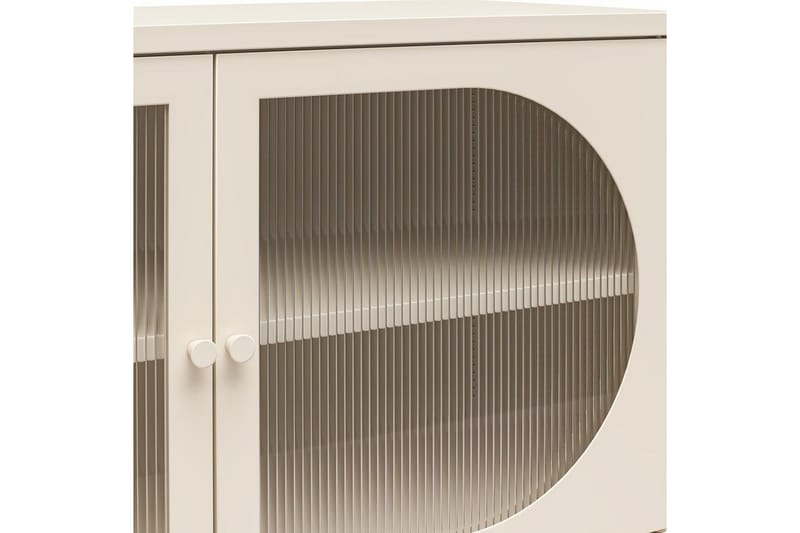 Skap Luna 100x40x64 cm, Pergament - 100x40x64 cm, Pergament - Oppbevaring - Skap - Vitrineskap