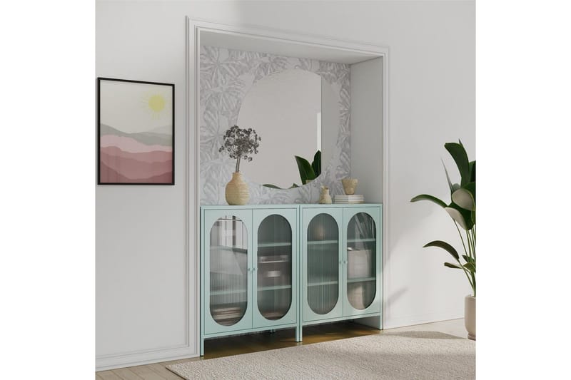 Skap Luna 80x40x102 cm, Himmelblå - 80x40x102 cm, Himmelblå - Oppbevaring - Skap - Oppbevaringsskap - Sikkerhetsskap - Medisinskap