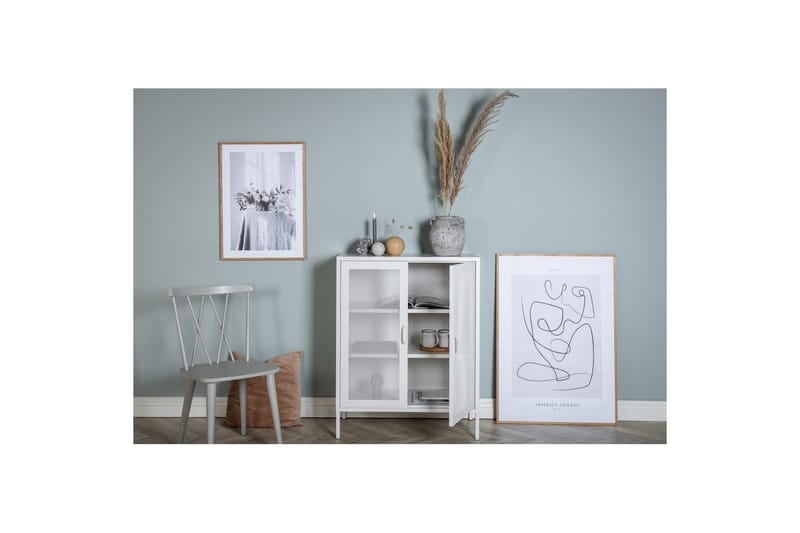 Skap Misha - Hvit, 40x80x102 - Oppbevaring - Skap - Oppbevaringsskap