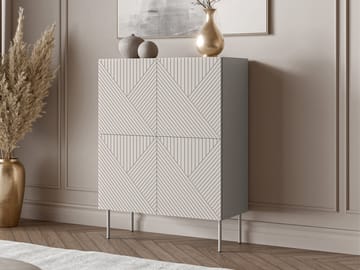 skap NO_BRAND Kommode ART DECO 4D beige - Oppbevaring - Skap - Oppbevaringsskap