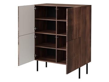 skap NO_BRAND Kommode ART DECO 4D beige - Oppbevaring - Skap - Oppbevaringsskap