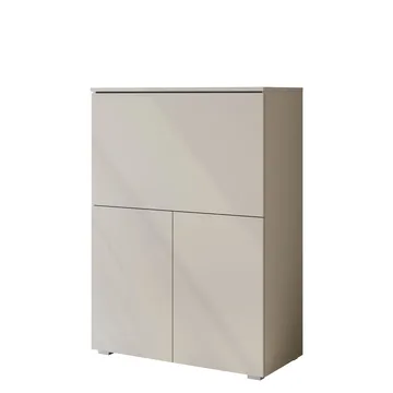 skap NO_BRAND Skriveskap VERA 90 + LED beige