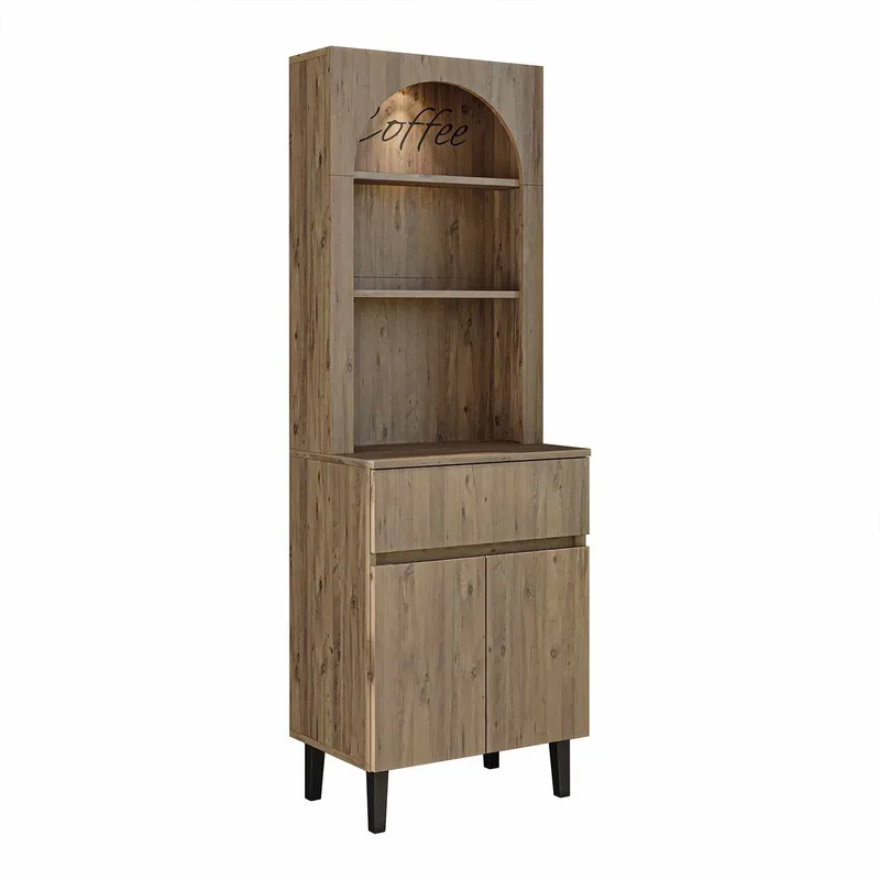 Skap til kaffebar Kalune Design Ledli (60 x 179 x 41,8 cm) Atlantic Pine