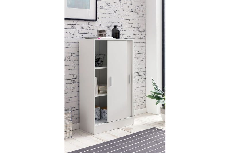 Skjenk Wohnling Melaminbelagt MDF Skyvedører Moderne - Oppbevaring - Skap - Oppbevaringsskap