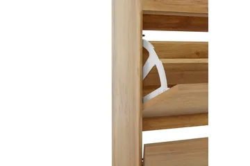 Skoplagring Ezra 3 klaffer 60x24x125 cm, Wotan eik - 60x24x125 cm, Wotan eik - Oppbevaring - Skap - Oppbevaringsskap